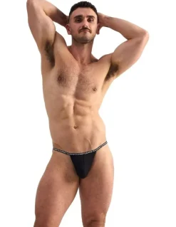 TEAMM8 Glide Micro Thong in Black