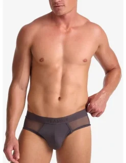TEAMM8 Score Sheer Brief in Gunmetal