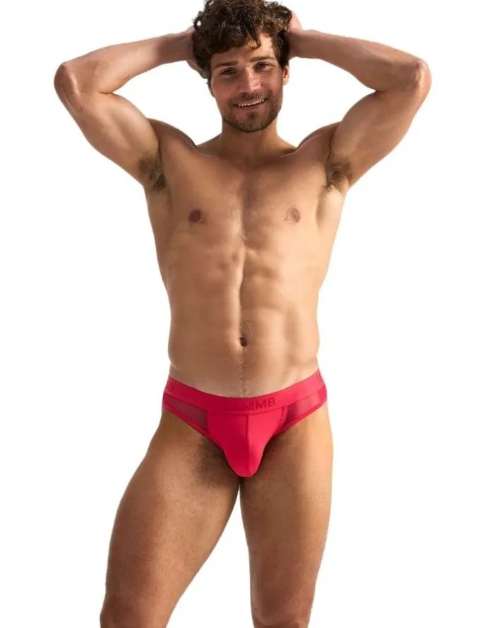 TEAMM8 Score Sheer Slim Jockstrap in Magenta
