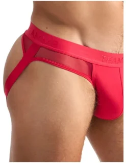 TEAMM8 Score Sheer Slim Jockstrap in Magenta