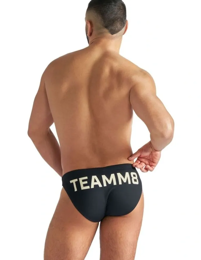 TEAMM8 Arena Bikini Swim Brief in Black