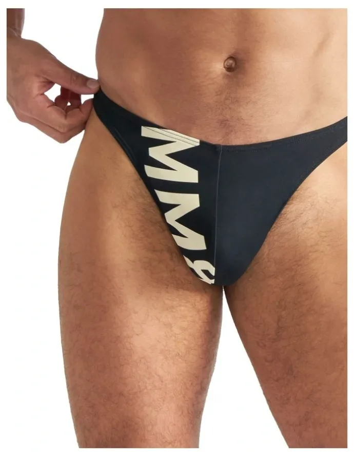 TEAMM8 Arena Swim Thong in Black