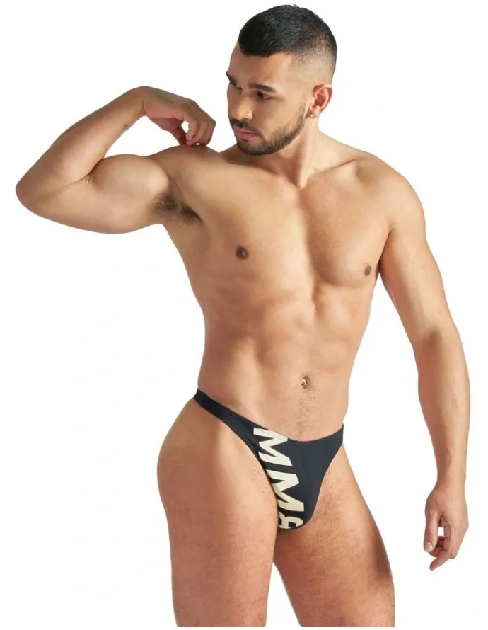 TEAMM8 Arena Swim Thong in Black