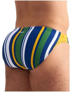 TEAMM8 Cabana Bikini Swim Brief in Navy Mix