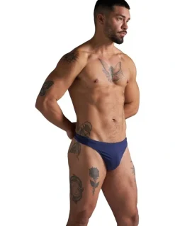 TEAMM8 Standard Swim Thong in Navy