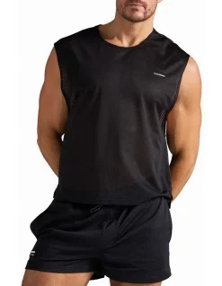TEAMM8 Sydney Social Club Muscle Tank in Black