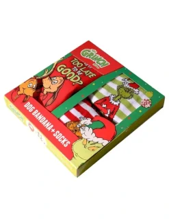 The Grinch Bandana And Sock Gift Pack in Multi