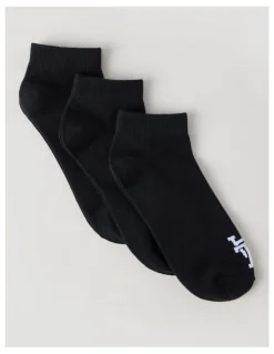 There After 3 Pack Sneaker Logo Socks in Black