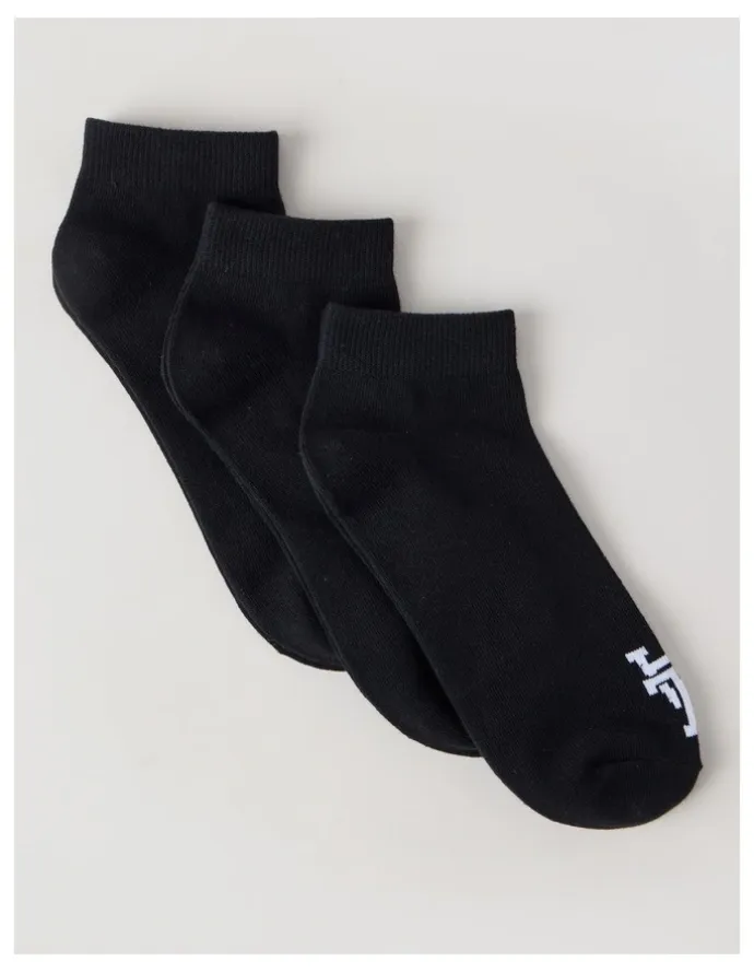 There After 3 Pack Sneaker Logo Socks in Black