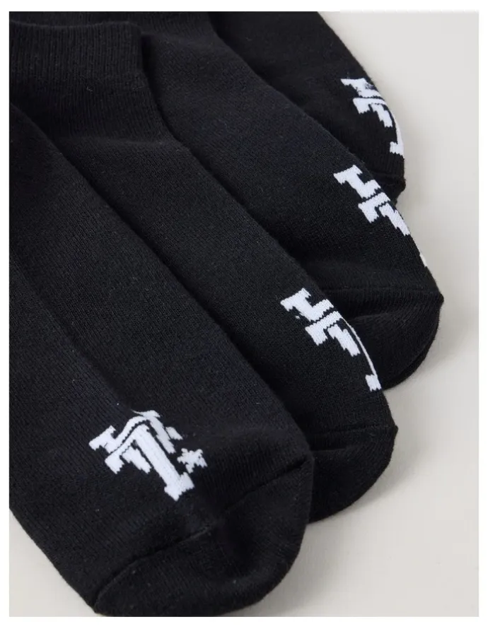 There After 3 Pack Sneaker Logo Socks in Black