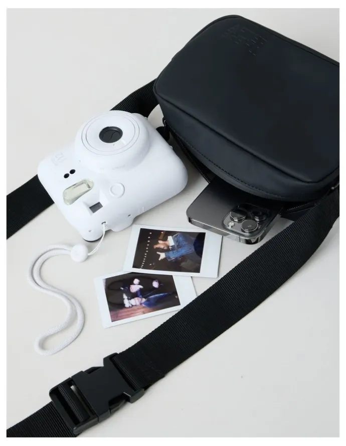 There After Rubberised Camera Bag in Black