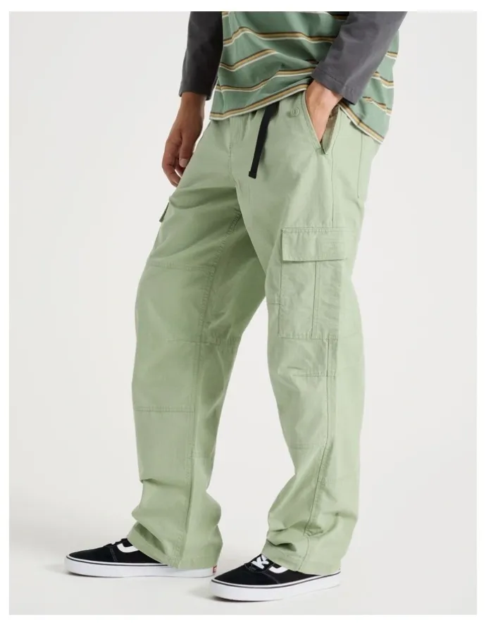 There After Built In Belt Cargo Pants in Green