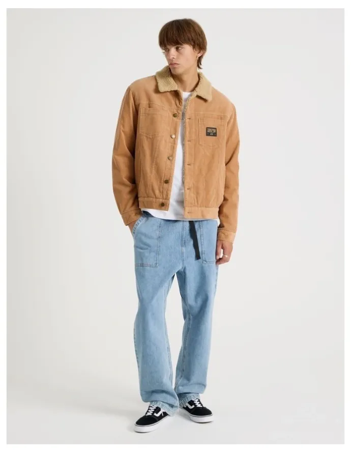 There After Cord Sherpa Jacket in Tan