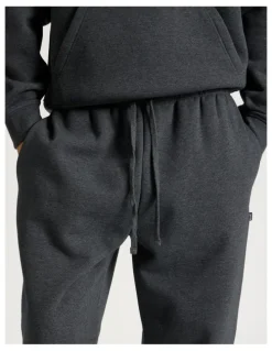 There After Core Elastic Cuff Track Pants in Charcoal