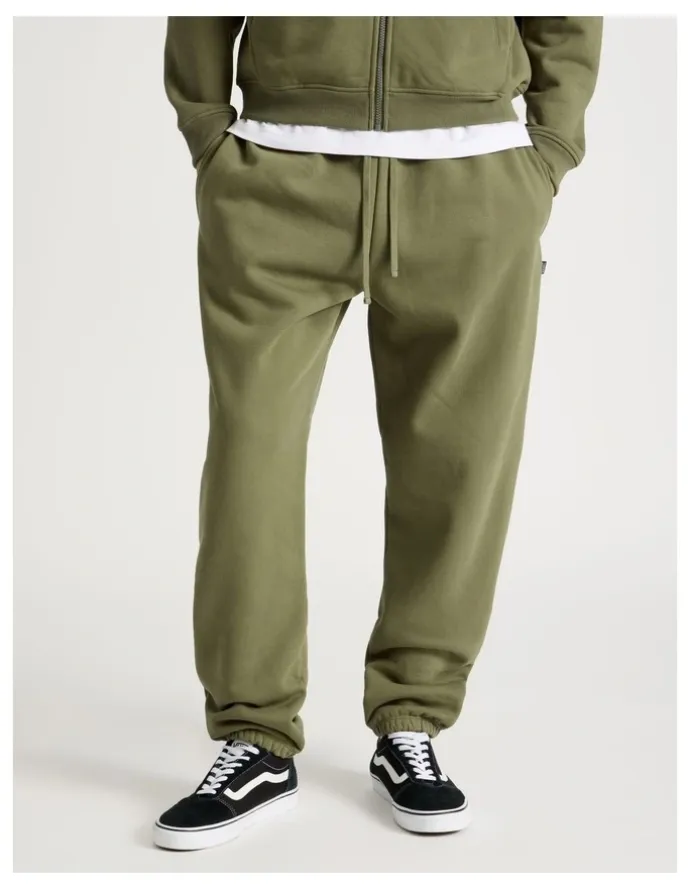 There After Core Elastic Cuff Track Pants in Olive
