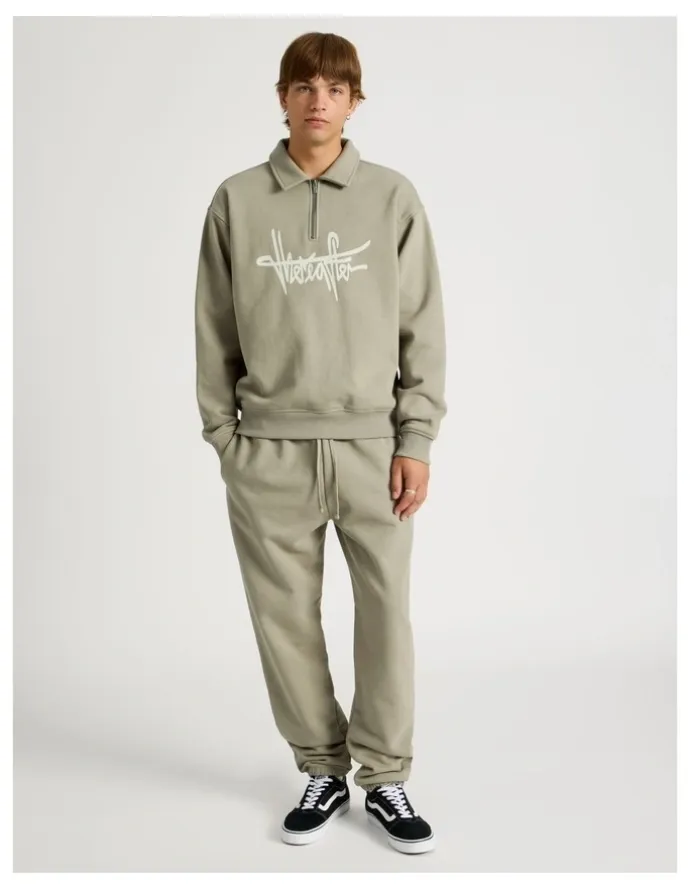 There After Core Elastic Cuff Track Pants in Sand
