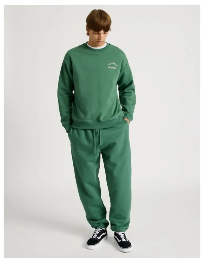 There After Core Elastic Cuff Track Pants in Forest