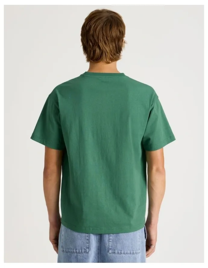 There After Core Logo Boxy Fit Short Sleeve Tee in Forest
