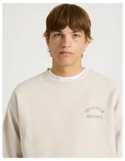 There After Core Logo Crewneck Sweater in Stone