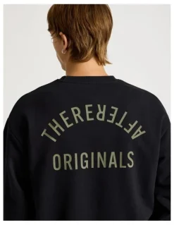There After Core Logo Crew Sweater in Black