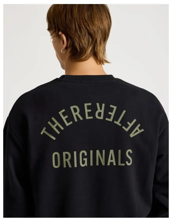 There After Core Logo Crew Sweater in Black