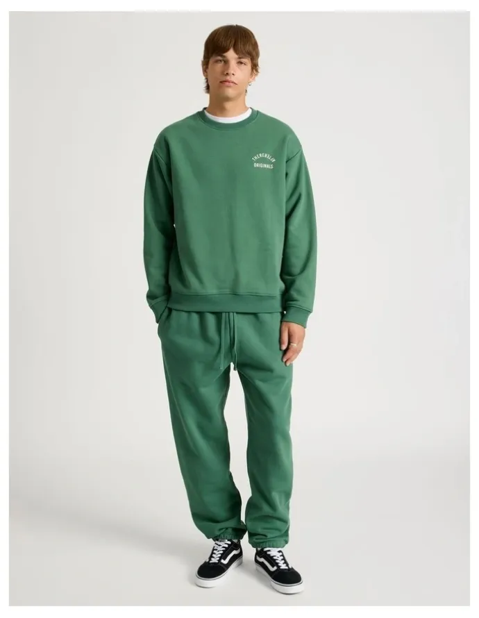There After Core Logo Crew Sweater in Forest