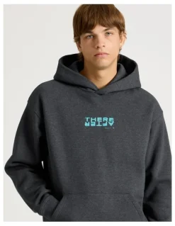 There After Core Logo Hooded Sweater in Charcoal