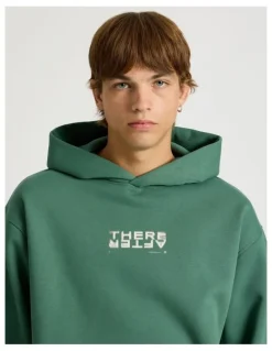 There After Core Logo Hooded Sweater in Forest