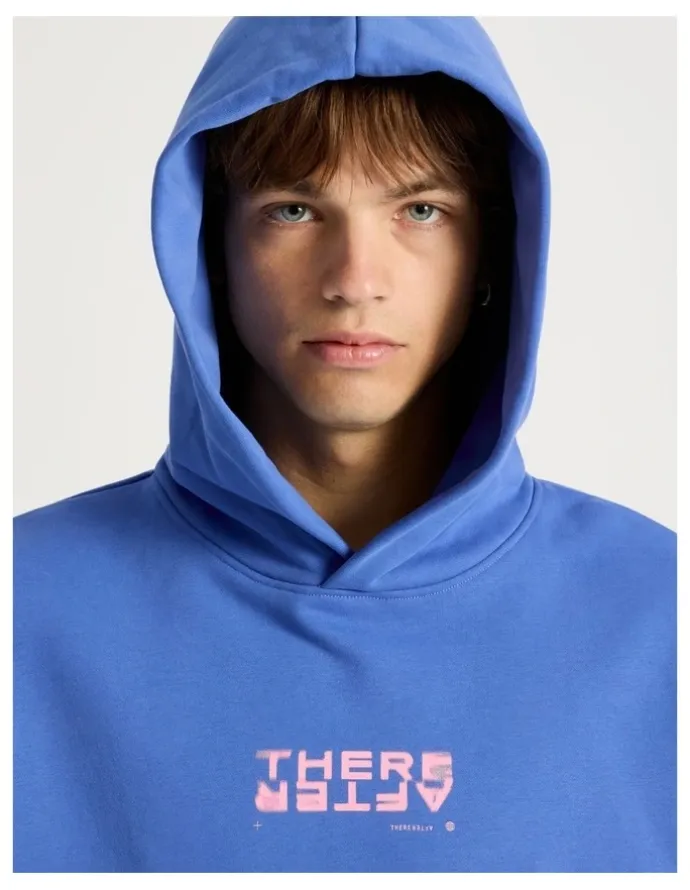 There After Core Logo Hooded Sweater in Cobalt