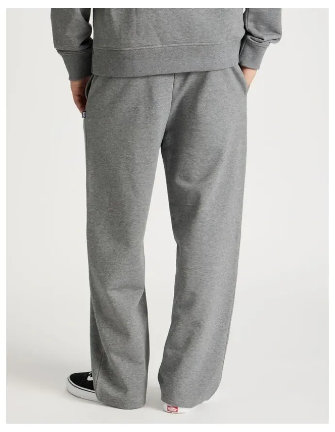 There After Core Wide Leg Terry Track Pants Grey