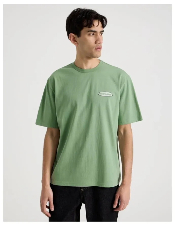 There After Logo Short Sleeve Tee in Sage