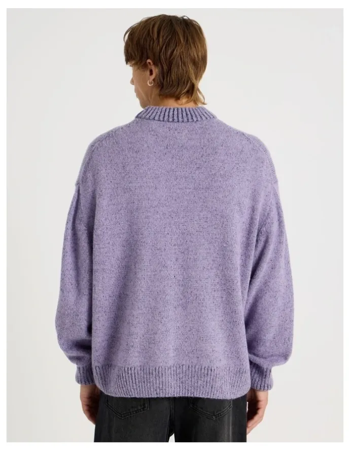 There After Neon Crew Knit in Lilac