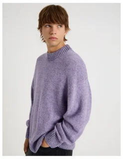 There After Neon Crew Knit in Lilac
