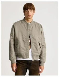 There After Nylon Bomber Jacket in Sand