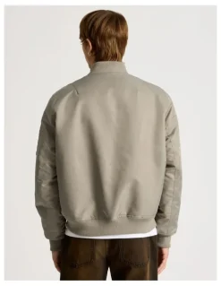 There After Nylon Bomber Jacket in Sand