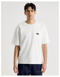 There After Pocket Slub Short Sleeve Tee in White