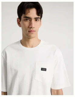 There After Pocket Slub Short Sleeve Tee in White