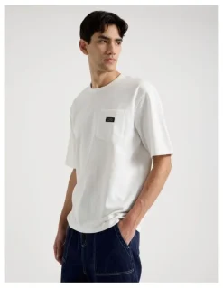 There After Pocket Slub Short Sleeve Tee in White