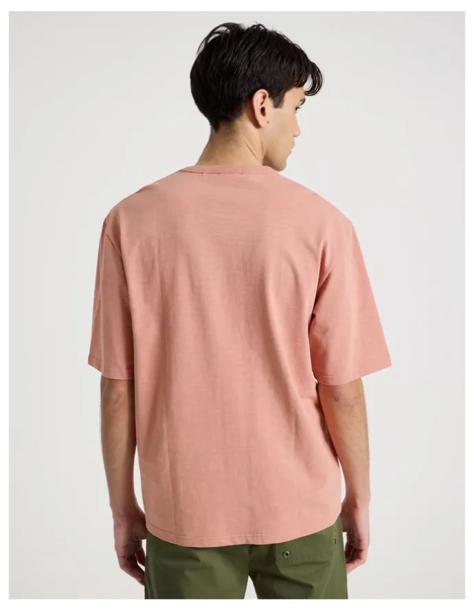 There After Pocket Slub Short Sleeve Tee in Pink