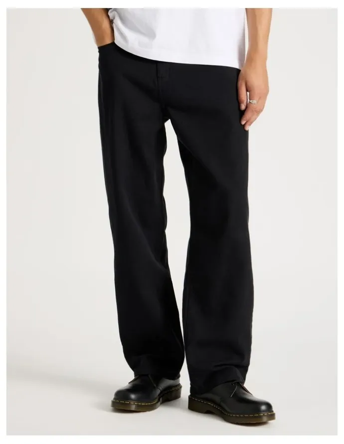 There After 5-Pocket Straight Leg Pants in Black