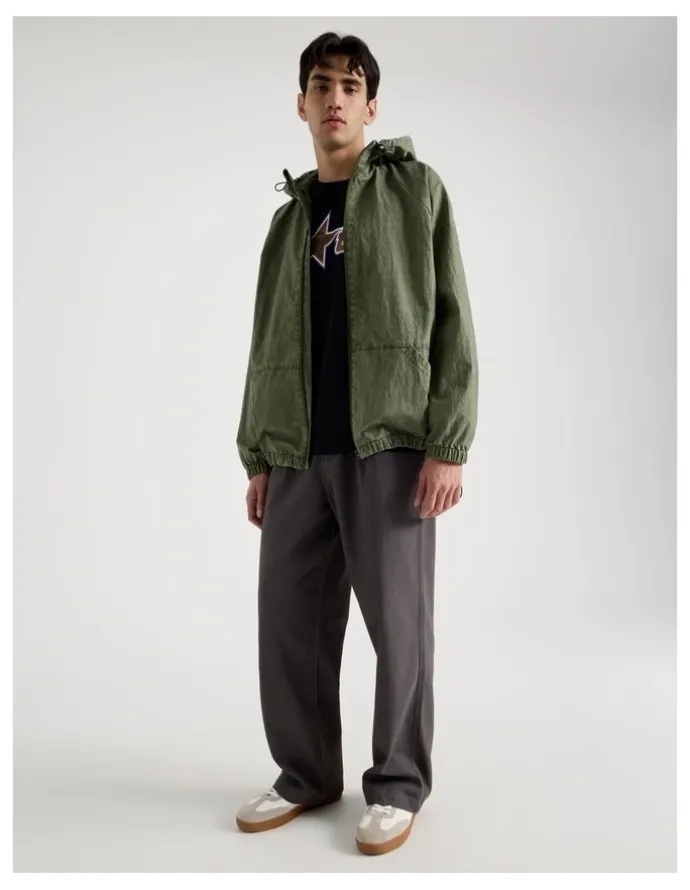 There After Raglan Sleeve Spray Jacket in Green