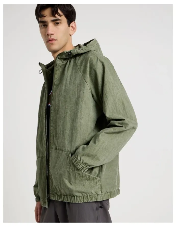 There After Raglan Sleeve Spray Jacket in Green