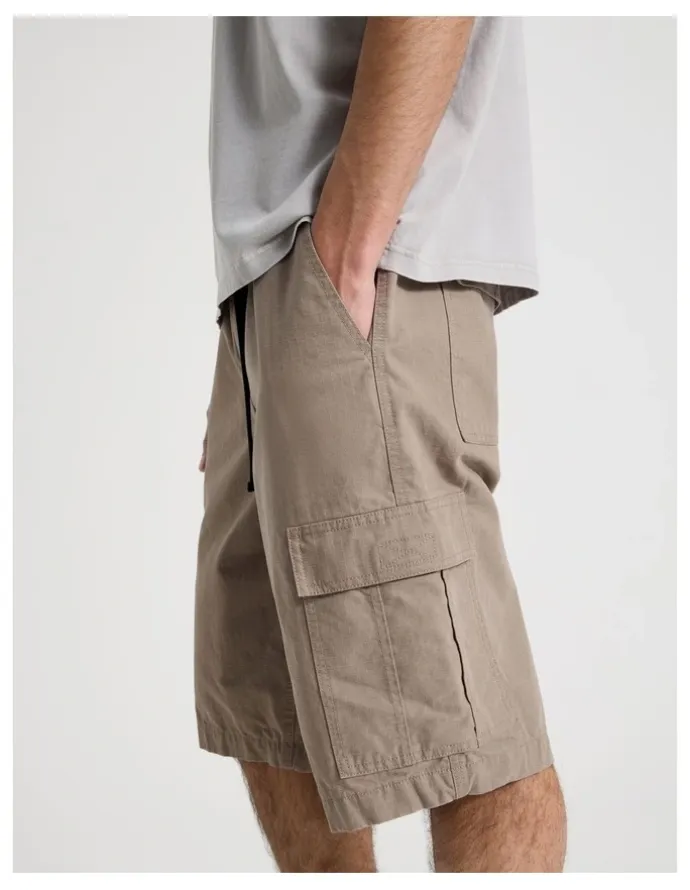 There After Rip Stop Cargo Short in Brown