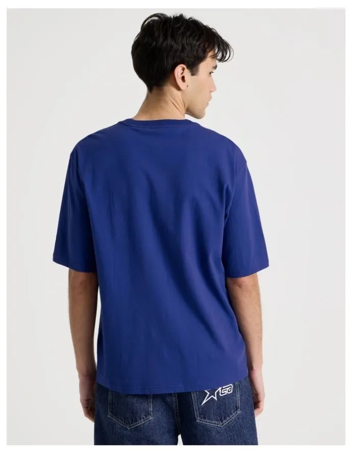 There After Varsity Logo Short Sleeve Tee in Blue