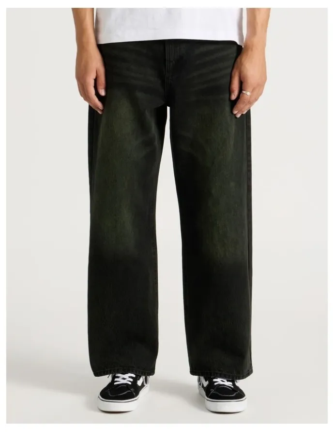 There After Wide Leg Denim Jeans in Black
