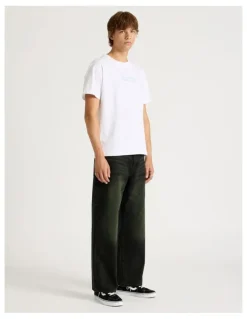 There After Wide Leg Denim Jeans in Black