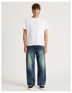 There After Wide Leg Denim Jeans in Dark Denim