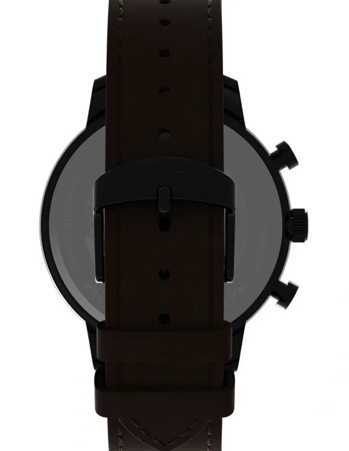 Timex Chicago Chrono Leather Watch in Brown