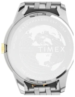 Timex Chicago Stainless Steel Bracelet Watch 45mm in Duotone