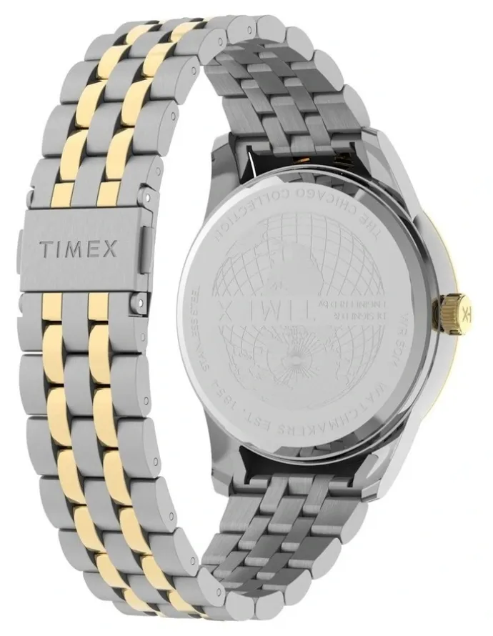 Timex Chicago Stainless Steel Bracelet Watch 45mm in Duotone